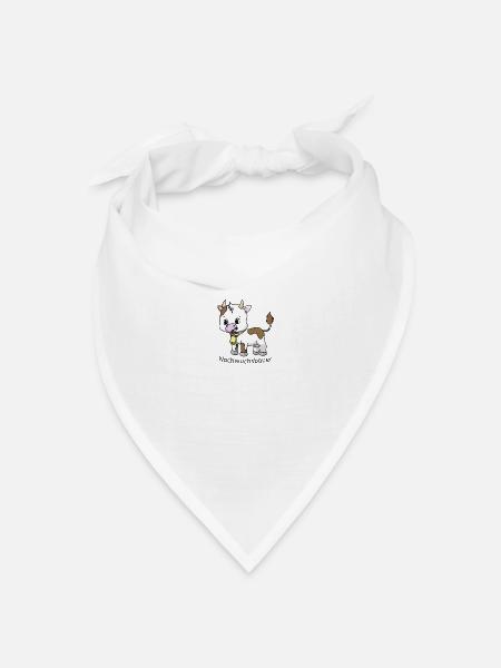 Nachwuchsbauer Geschenk für Kinder Kuh - Bandana Dreieckstuch - Weiß