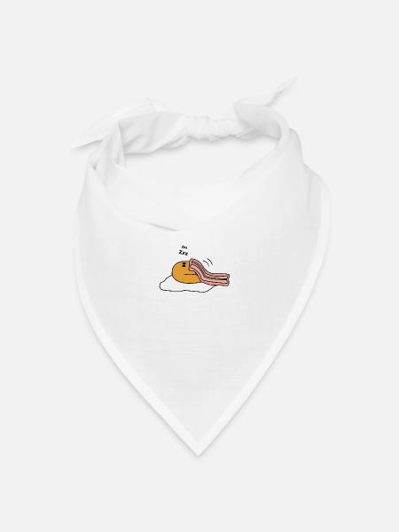 Spiegelei - Bandana Dreieckstuch - Weiß