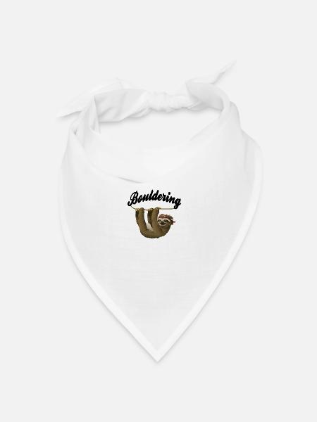 Bouldern - Bandana Dreieckstuch - Weiß