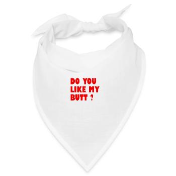 lustige geschenkidee - Bandana Dreieckstuch - Weiß - Vorne