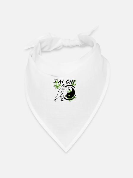 Tai Chi - Bandana Dreieckstuch - Weiß