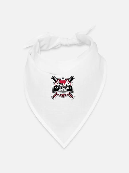 ANTIFA – Antifascist Action (II) - Bandana Dreieckstuch - Weiß