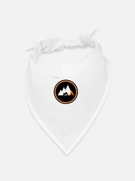 Enduro Rallye - Bandana Dreieckstuch - Weiß