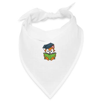 Schlauer Fuchs - Bandana Dreieckstuch - Weiß - Vorne
