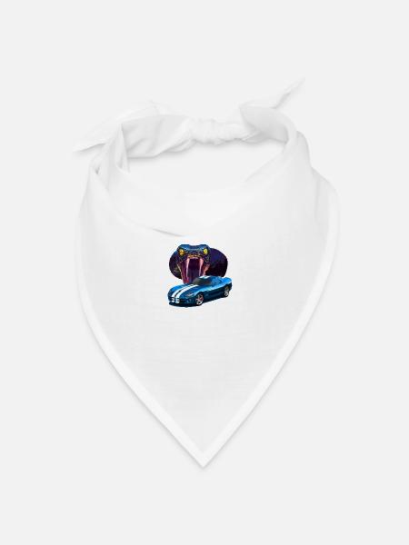 Viper SRT Cyan - Bandana Dreieckstuch - Weiß
