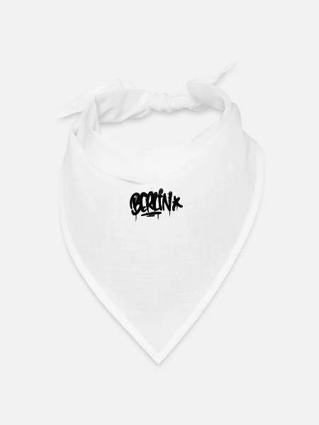 BERLIN Graffiti - Bandana Dreieckstuch - Weiß