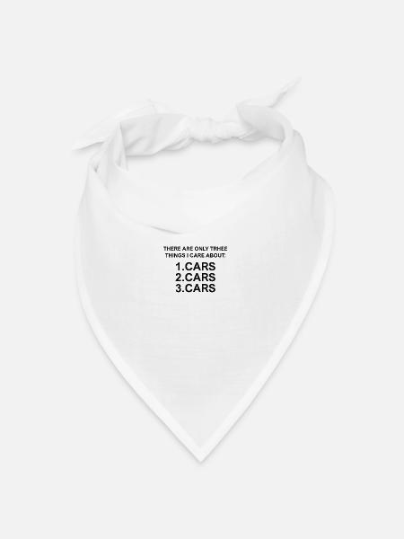 cars, cars, cars - Bandana Dreieckstuch - Weiß