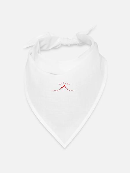 Nature - Bandana Dreieckstuch - Weiß