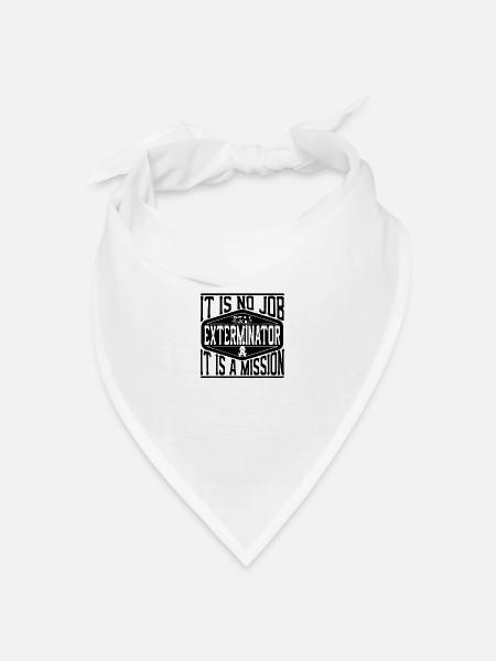 Kammerjäger - Bandana Dreieckstuch - Weiß