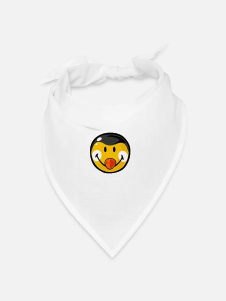 Smiley Penguin - Bandana Dreieckstuch - Weiß