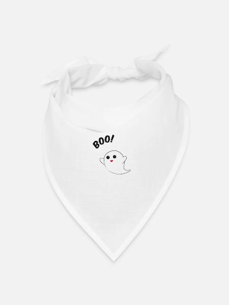 BOO!! - Bandana Dreieckstuch - Weiß