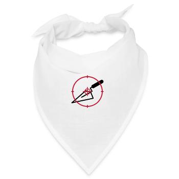 Fliesenleger / Bau / Fliesen / Maurer - Bandana Dreieckstuch - Weiß - Vorne