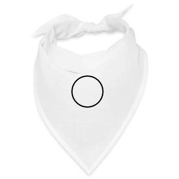 Anpassen / Anpassung / fertigen / Customize it - Bandana Dreieckstuch - Weiß - Vorne