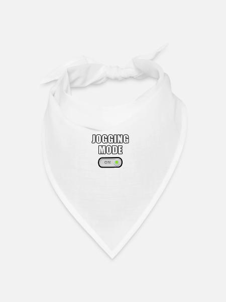 Joggen - Bandana Dreieckstuch - Weiß