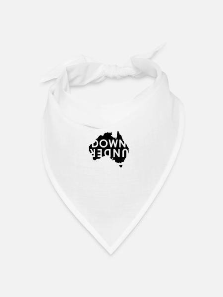 australia Down Under Landmark Australien - Bandana Dreieckstuch - Weiß