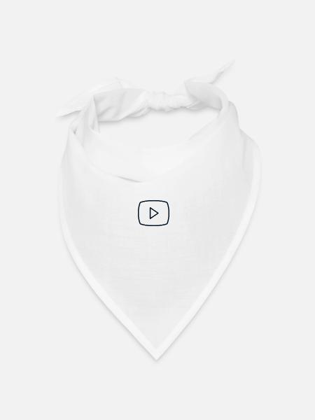 Youtuber - Bandana Dreieckstuch - Weiß