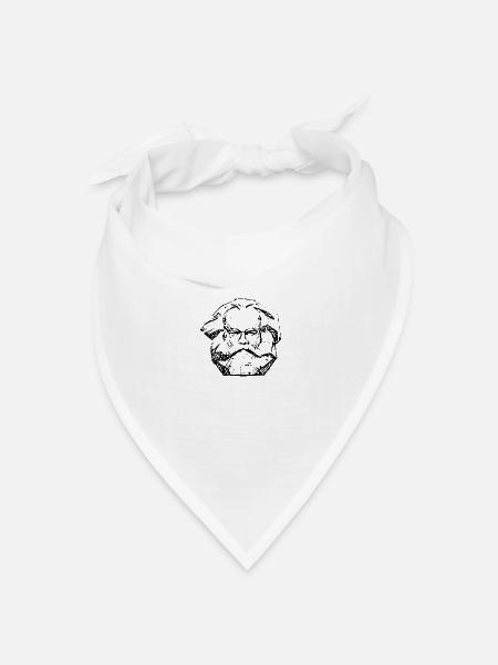 Karl Marx - Bandana Dreieckstuch - Weiß