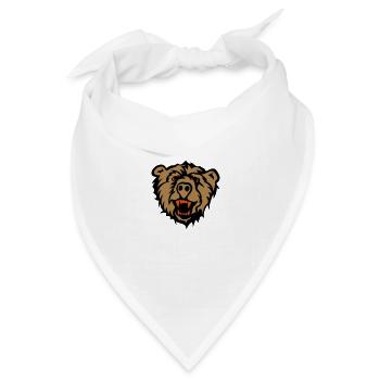 Bären - Bandana Dreieckstuch - Weiß - Vorne