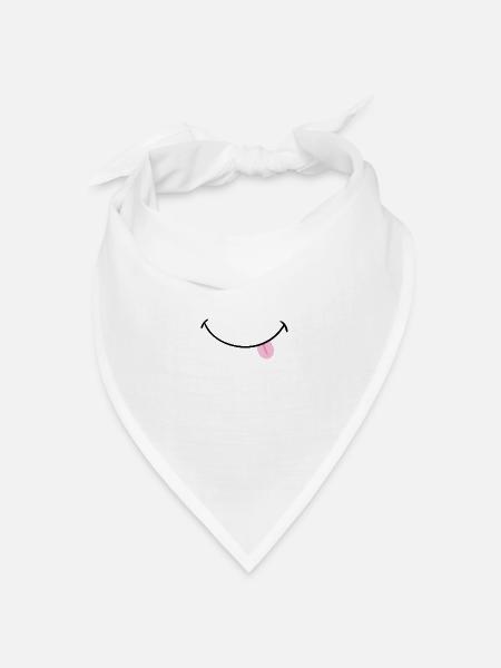 Fun - Bandana Dreieckstuch - Weiß