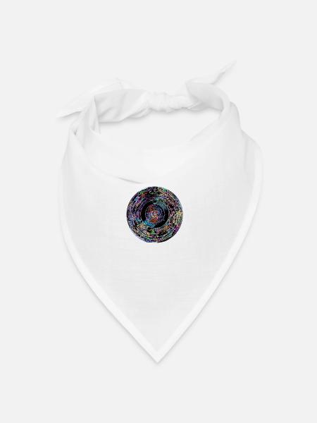 farbiges Vinyl - Bandana Dreieckstuch - Weiß