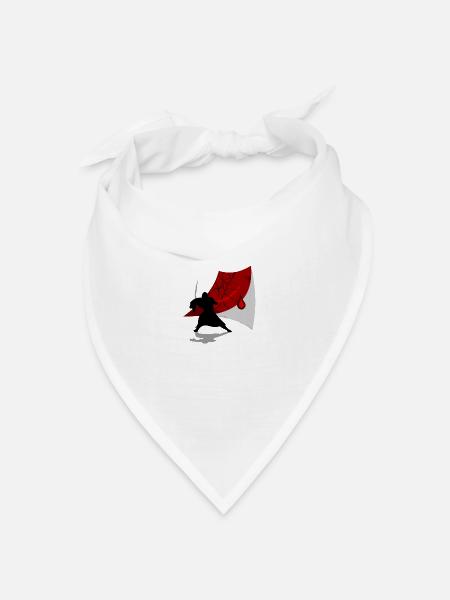 Ninja - Bandana Dreieckstuch - Weiß