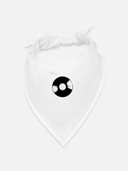Vinyl - Bandana Dreieckstuch - Weiß