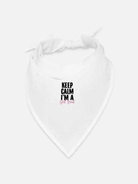 Pfadfinder Mädchen | Abzeichen Zeltlager Geschenke - Bandana Dreieckstuch - Weiß