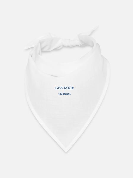 Lass mich in ruhe - Bandana Dreieckstuch - Weiß