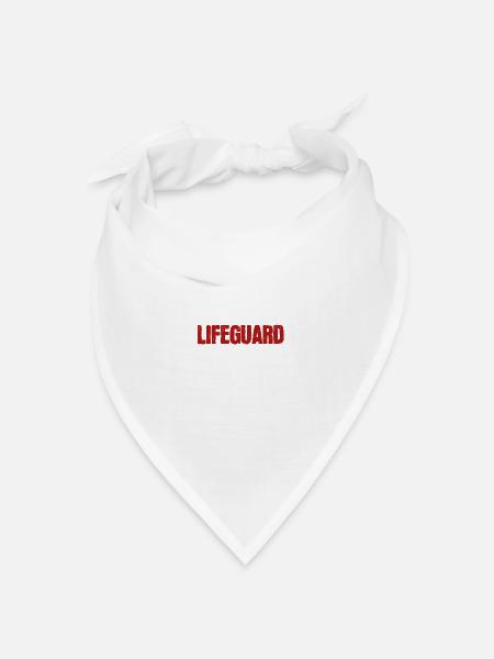 Lifeguard - Bandana Dreieckstuch - Weiß