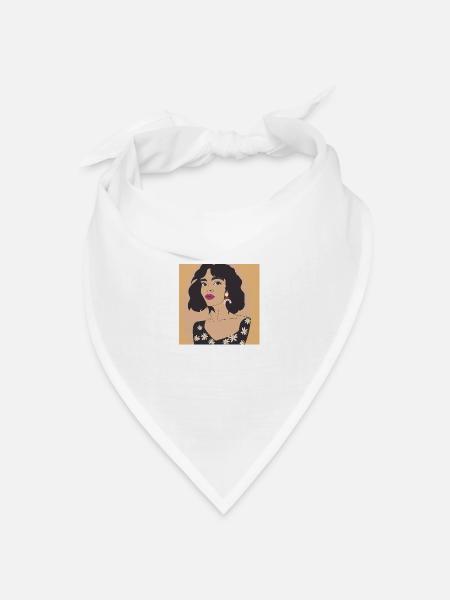 Süß - Bandana Dreieckstuch - Weiß