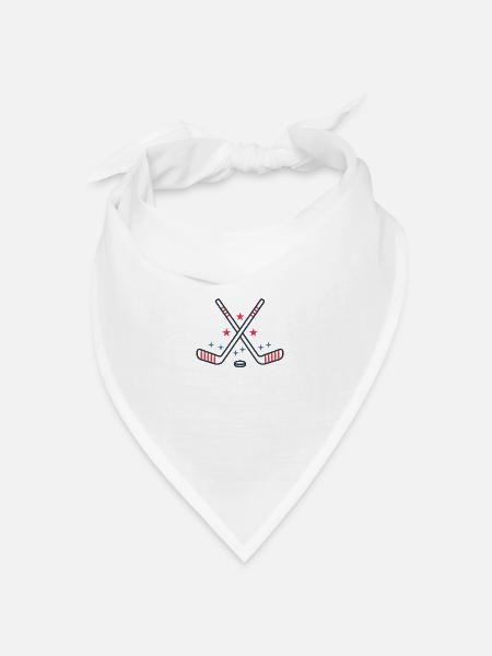 Hockey - Bandana Dreieckstuch - Weiß