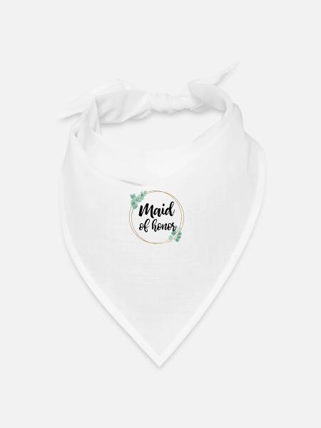maid of honor - Bandana Dreieckstuch - Weiß