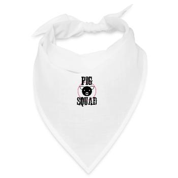 Schweinekader - Bandana Dreieckstuch - Weiß - Vorne