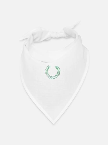 Kranz - Bandana Dreieckstuch - Weiß