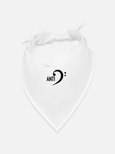 Antifa / Magischer Feminismus - Bandana Dreieckstuch - Weiß