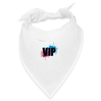 VIP 3D Effekt - Bandana Dreieckstuch - Weiß - Vorne