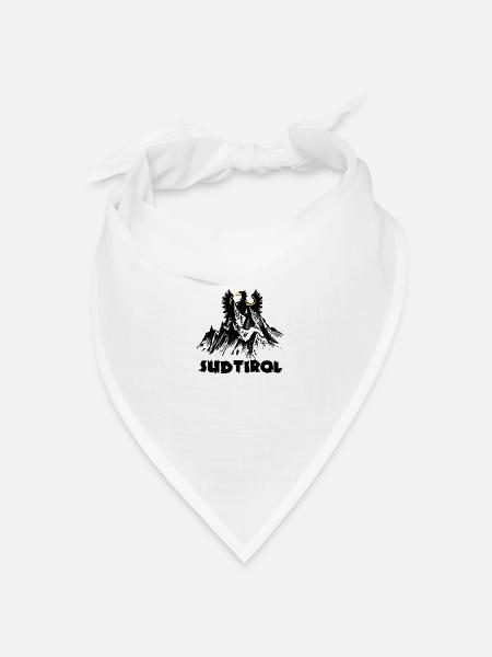 Südtirol - Bandana Dreieckstuch - Weiß