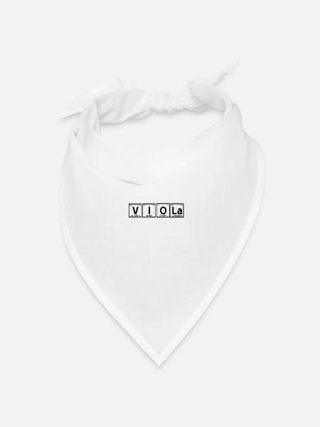 Bratsche - Bandana Dreieckstuch - Weiß