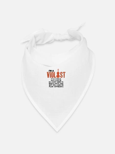 Bratsche - Bandana Dreieckstuch - Weiß