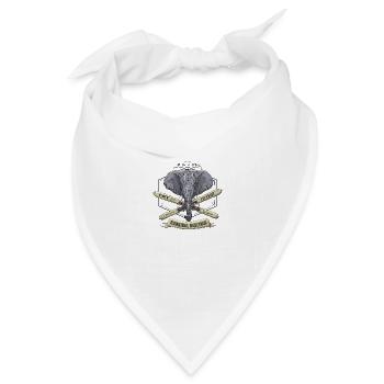 Hannibal Erbe - Bandana Dreieckstuch - Weiß - Vorne