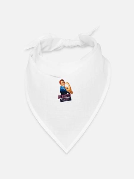 Feministische Zukunft - Bandana Dreieckstuch - Weiß