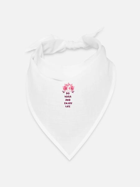 Yoga - Bandana Dreieckstuch - Weiß