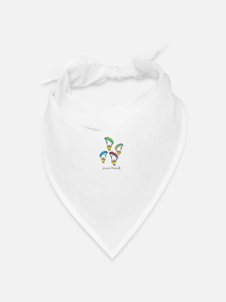 Gleitschirm Freiheit paragliding Drachen - Bandana Dreieckstuch - Weiß