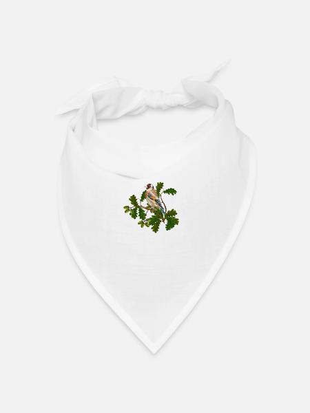 Vogel - Bandana Dreieckstuch - Weiß