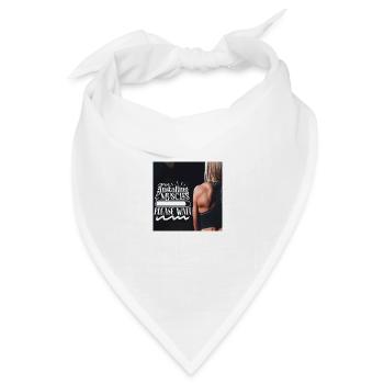 Muskeln aufbauen bitte warten - Bandana Dreieckstuch - Weiß - Vorne