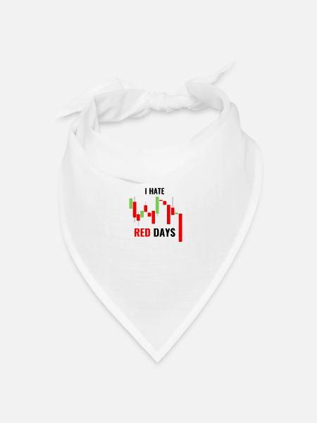 Ich hasse rote Tage - Bandana Dreieckstuch - Weiß