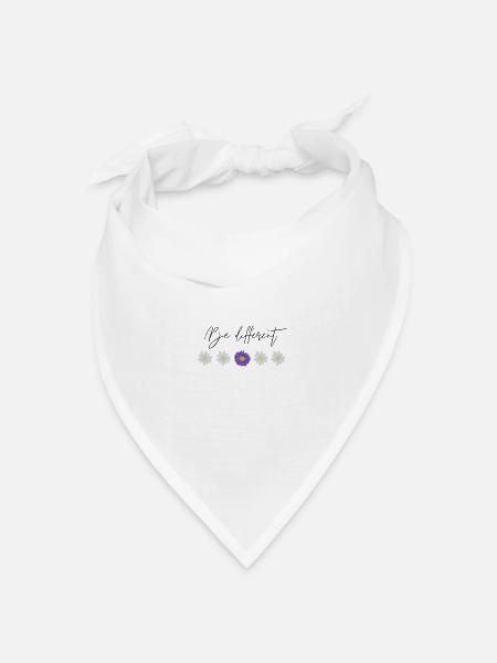 Be different - Bandana Dreieckstuch - Weiß