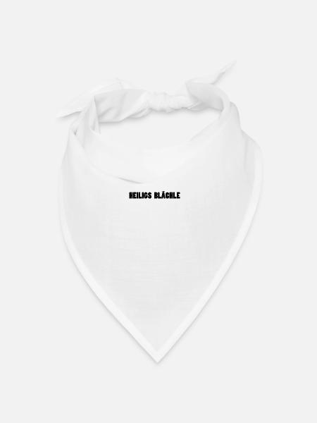 Heiligs Blächle - Bandana Dreieckstuch - Weiß