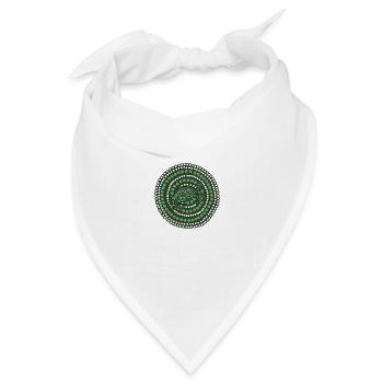 Aborigine-Kunst - Bandana Dreieckstuch - Weiß - Vorne