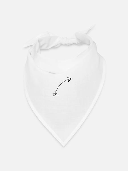 Arrow Pfeil - Bandana Dreieckstuch - Weiß